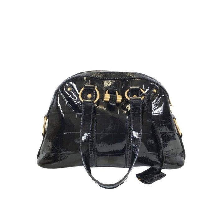 Saint Laurent Crocodile Embossed Patent Muse Bag – Luxe Du Jour