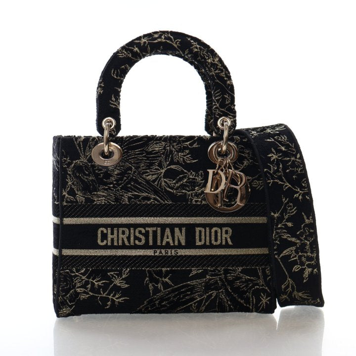 S*a様 Christian Dior D-LITE ミディアムショルダーバッグ Christian Dior Medium Embroidered Lady D-Lite – Luxe Du Jour