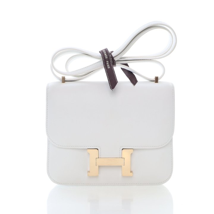 Hermes White Swift Mini Constance 18 – Luxe Du Jour
