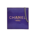 Chanel Purple Hologram Vinyl Square Chain Tote