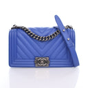 Chanel Medium Blue Calfskin...