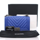 Chanel Medium Blue Calfskin...