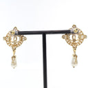 Chanel Faux Pearl Drop Earr...