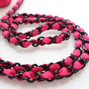 Chanel Pink Satin Walk Of F...