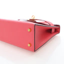 Hermes Rose Azalee Chevre M...