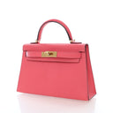 Hermes Rose Azalee Chevre M...