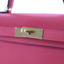 Hermes Rose Azalee Chevre M...