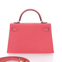 Hermes Rose Azalee Chevre M...