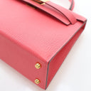 Hermes Rose Azalee Chevre M...