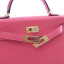 Hermes Rose Azalee Chevre M...