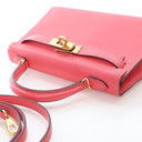Hermes Rose Azalee Chevre M...