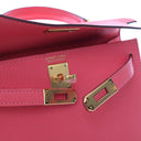 Hermes Rose Azalee Chevre M...