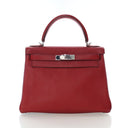 Hermes Rouge Garance Togo Kelly 28