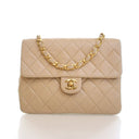 Chanel Vintage Small Lambskin Square Classic Flap Bag