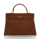 Hermes Vintage Gold Courchevel Kelly 35