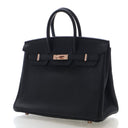 Hermes Noir Togo Birkin 25