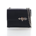 Hermes Noir Chevre Mysore Verrou Chaine Mini