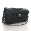 Chanel Medium Lambskin Accordion Single Flap Bag