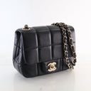Chanel Mini Lambskin Resin Crystal Monacoco Square Flap Bag