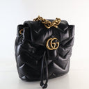 Gucci Mini Lambskin Chevron Matelasse GG Marmont Backpack