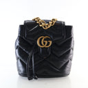 Gucci Mini Lambskin Chevron Matelasse GG Marmont Backpack