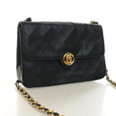 Chanel Vintage Mini Lambskin Circle CC Flap Bag