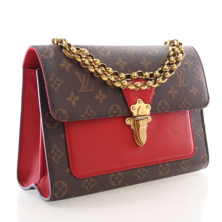 Pre-Owned Louis Vuitton Coated Canvas Monogram Victoire Handbag, three-quarter view