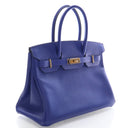 Hermes Blue Electrique Epsom Birkin 30