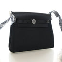 Hermes Noir Toile Mini Herbag Zip 20