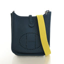 Hermes Bleu Tie Clemence Ev...