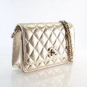 Chanel Calfskin Metallic CC...