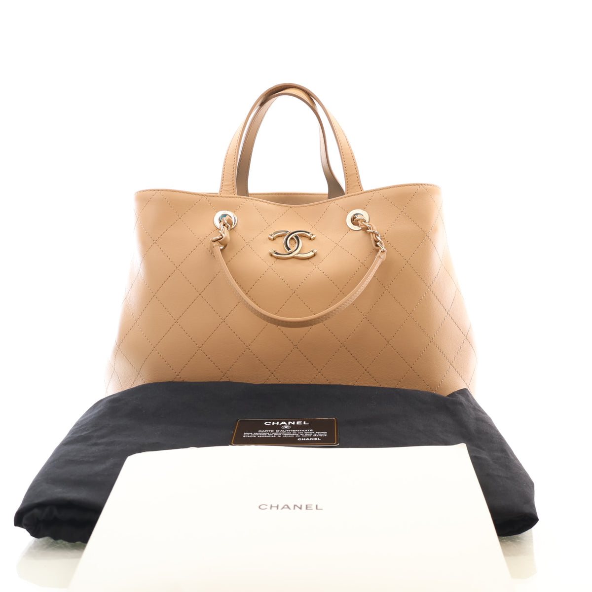 Pre-Owned Chanel Shopping Tote Large Calfskin Serial, front view, photo 15 of 15
