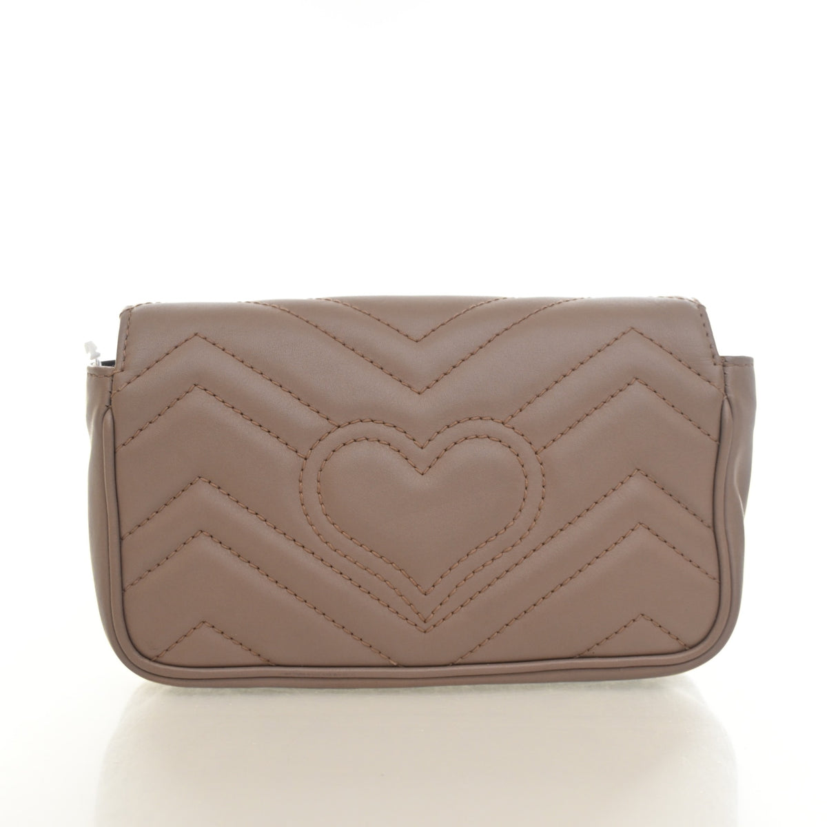 Pre-Owned Gucci Flap Bag Mini Calfskin Super Marmont, front view