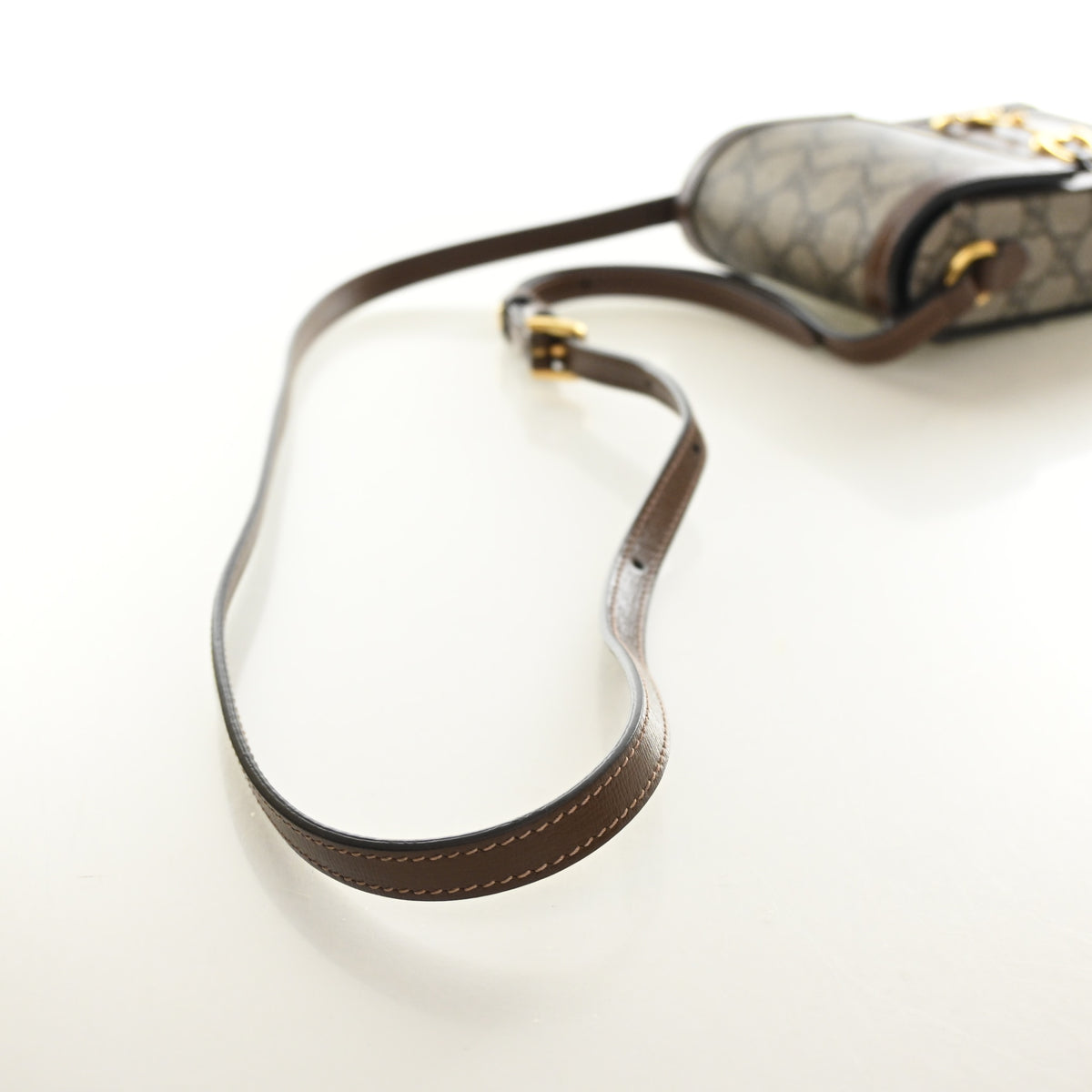 Gucci Mini GG Supreme Horsebit 1955 Crossbody Bag, photo 10 of 13