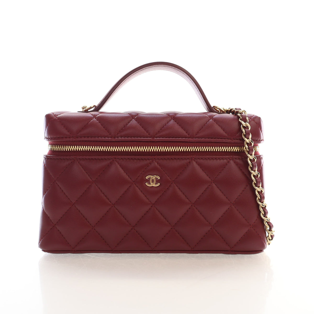 Chanel Lambskin Slim Vanity Top Handle With Chain, photo 1 of 16
