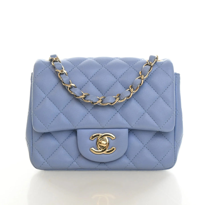 Chanel Mini Lambskin Square Classic Flap Bag