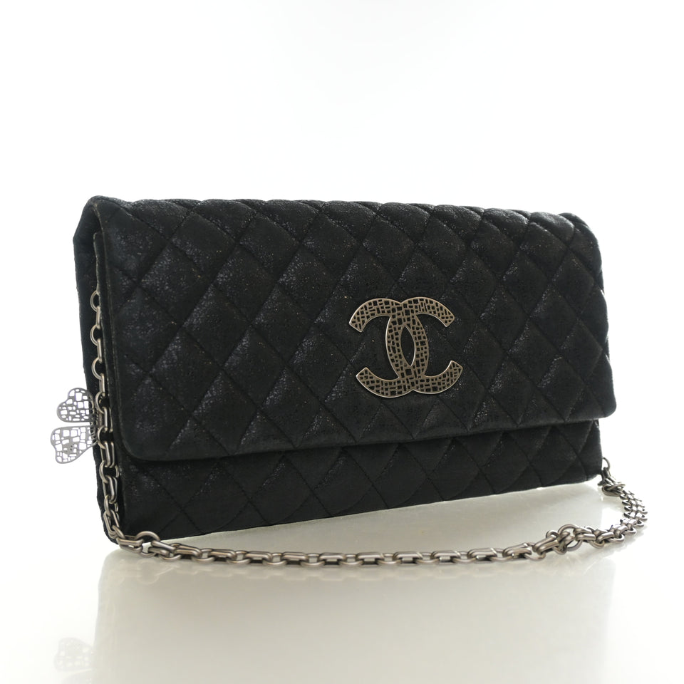 Chanel Fabric Butterfly Clutch On Chain