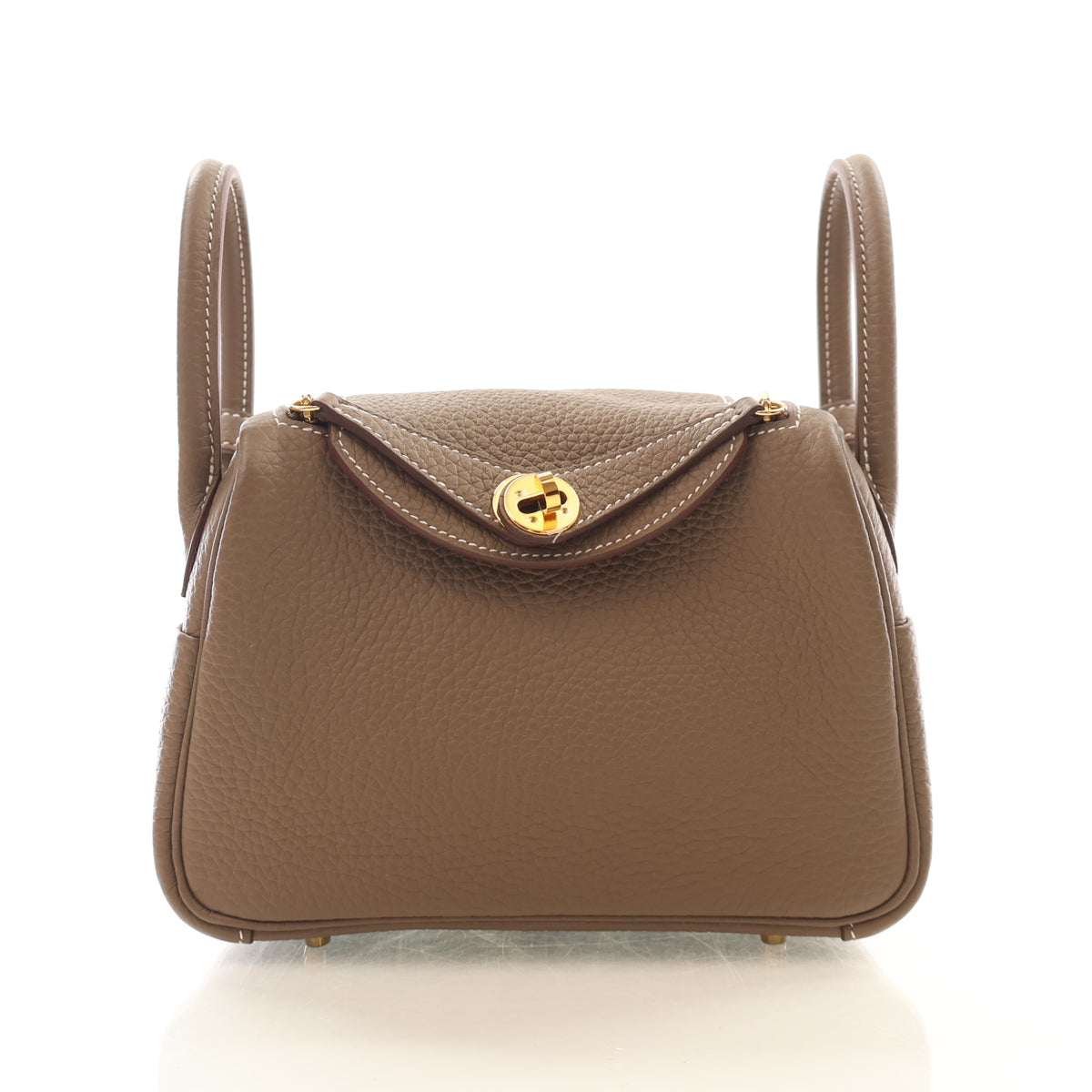 Hermes Etoupe Clemence Mini Lindy 20, photo 1 of 15