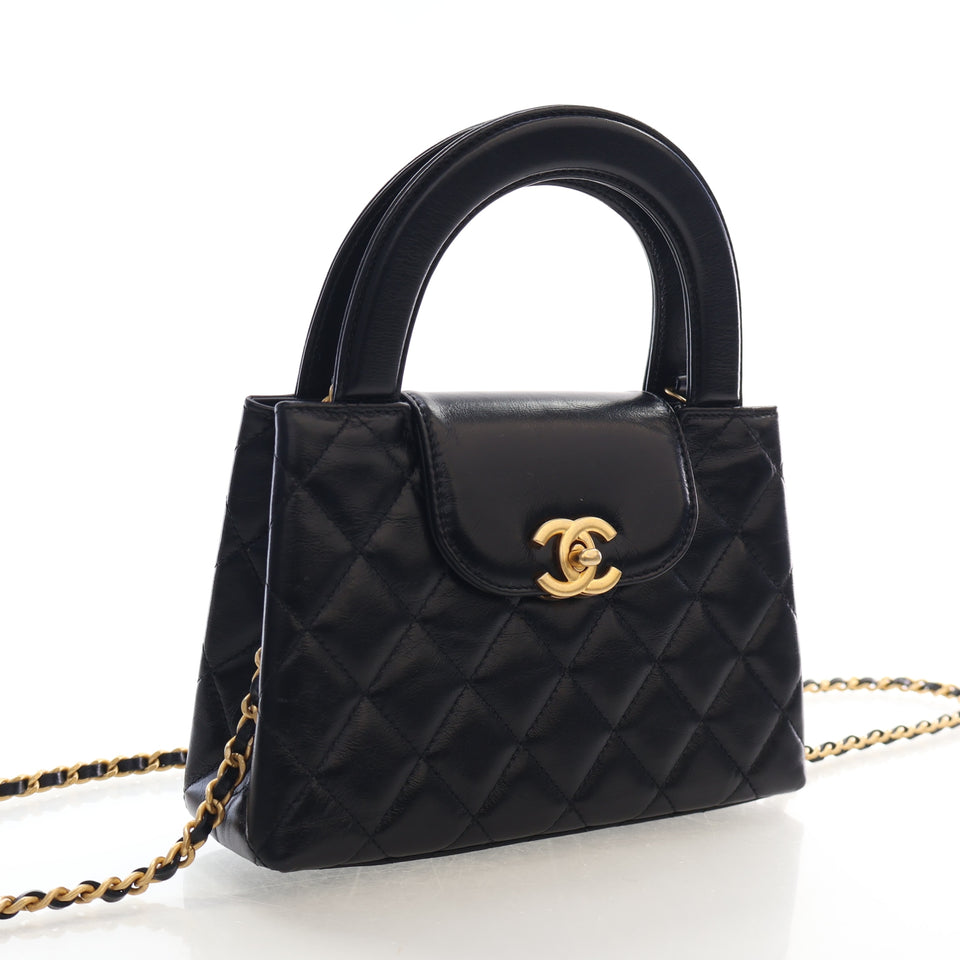 Chanel Nano Aged Calfskin Kelly Shopper