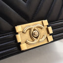 Chanel Small Chevron Boy Bag