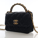 Chanel Mini Lambskin Top Ha...