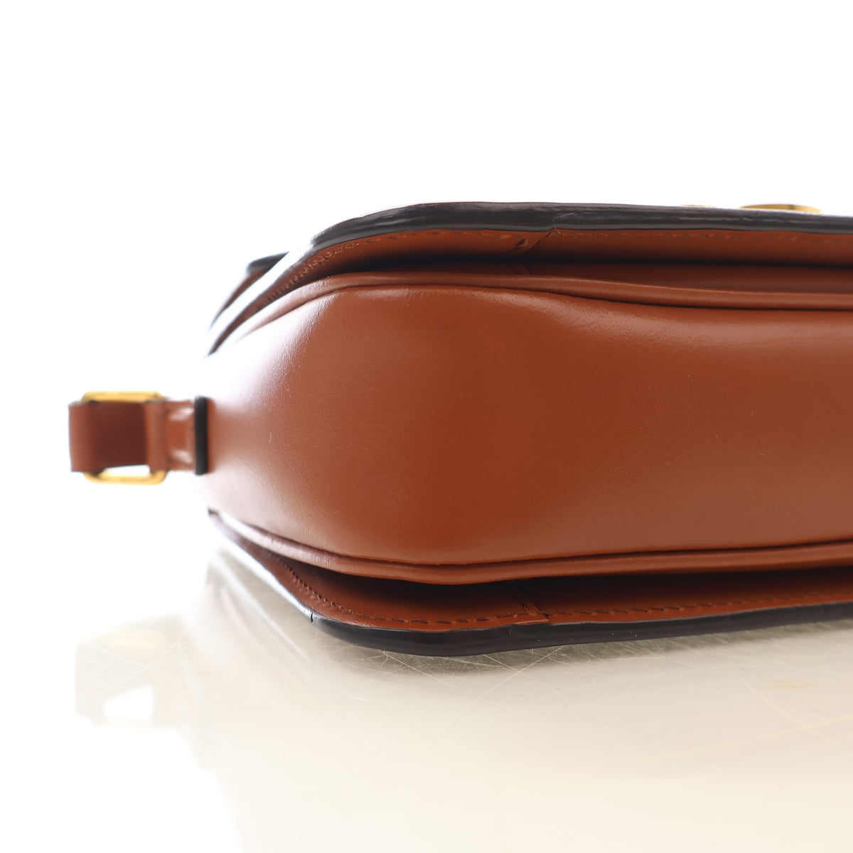 Pre-Owned Celine Flap Bag Teen Mixed Fibers Triomphe, side profile, photo 6 of 14