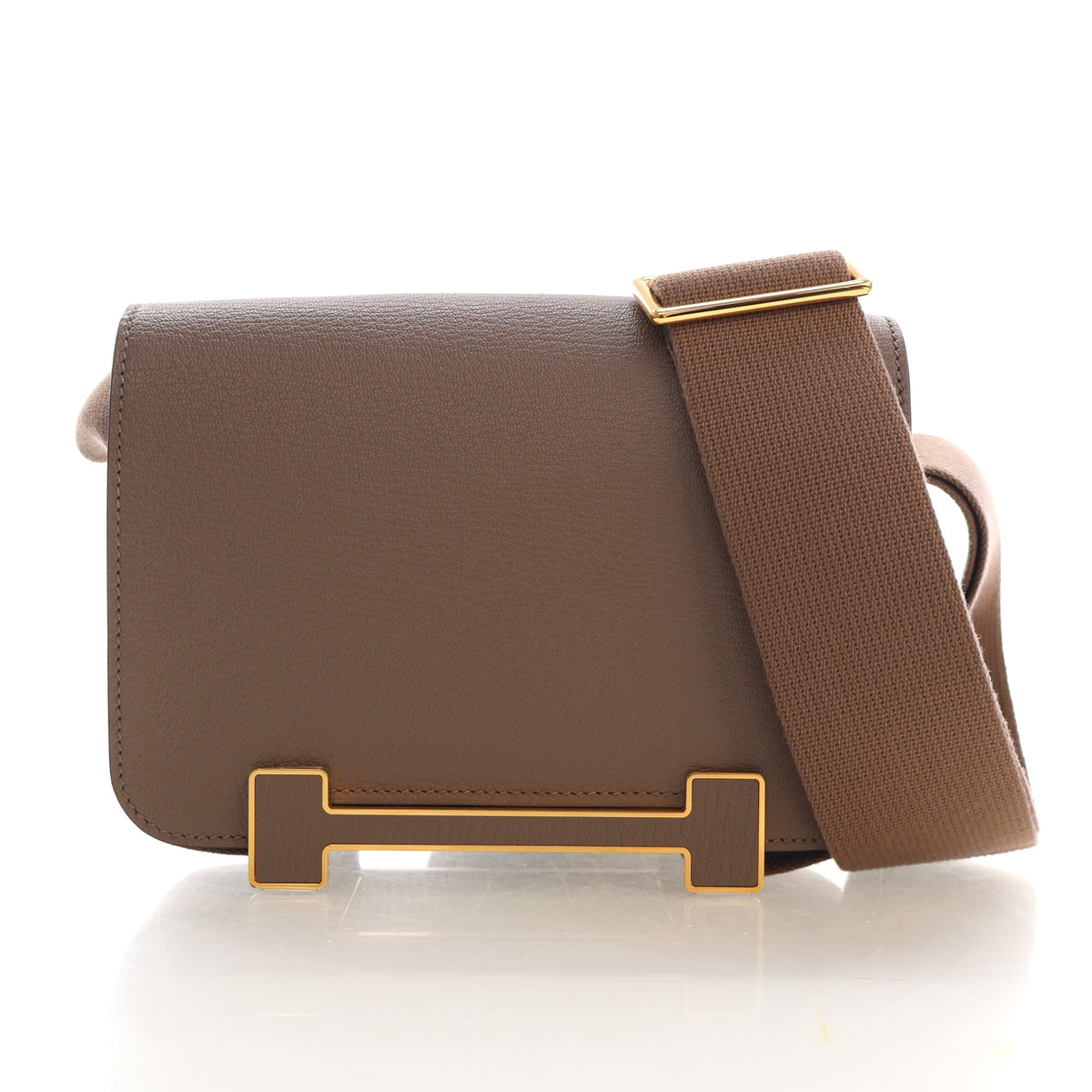 Hermes Chevre Mysore Etoupe Geta Bag, photo 1 of 18