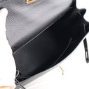 Hermes Noir Togo Lizard Tou...