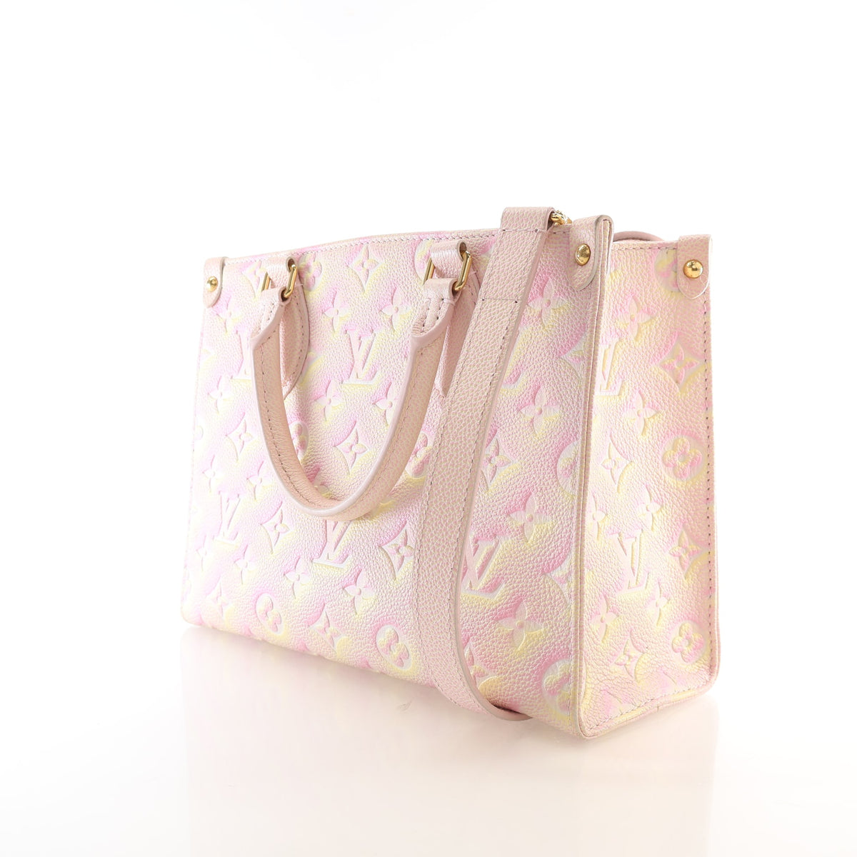 Pre-Owned Louis Vuitton Onthego PM Stardust Monogram, side profile