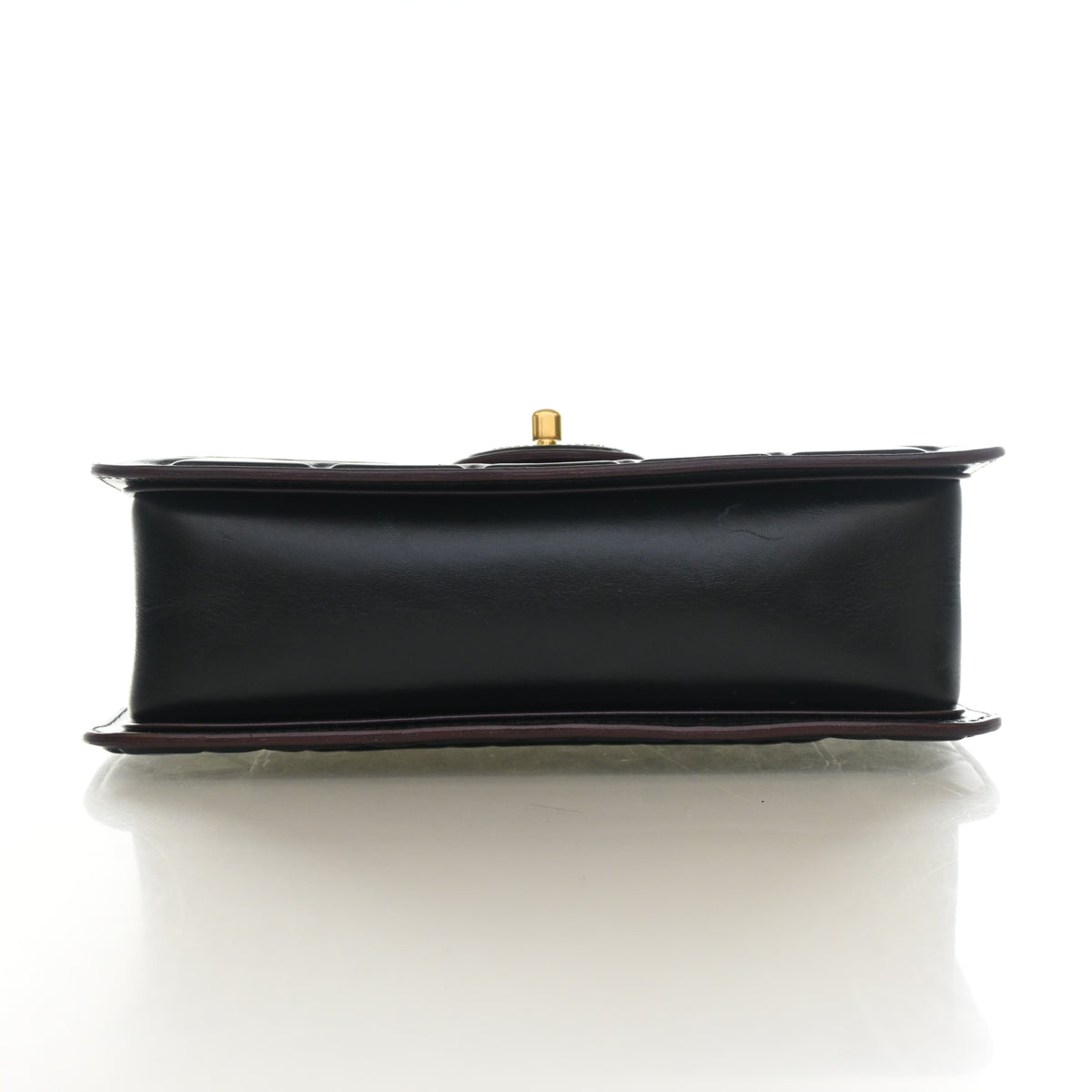 Pre-Owned Chanel Flap Bag Medium Calfskin Single, base and feet view, photo 8 of 13