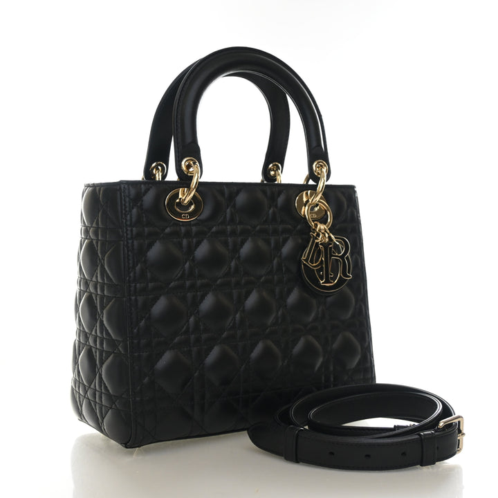 Christian Dior Medium Lambskin Lady Dior