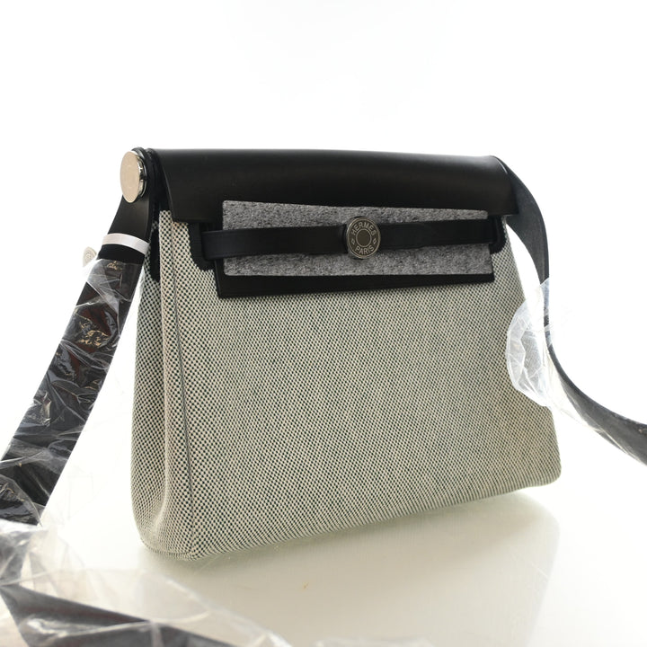 Hermès Noir Toile Mini Herbag Zip 20