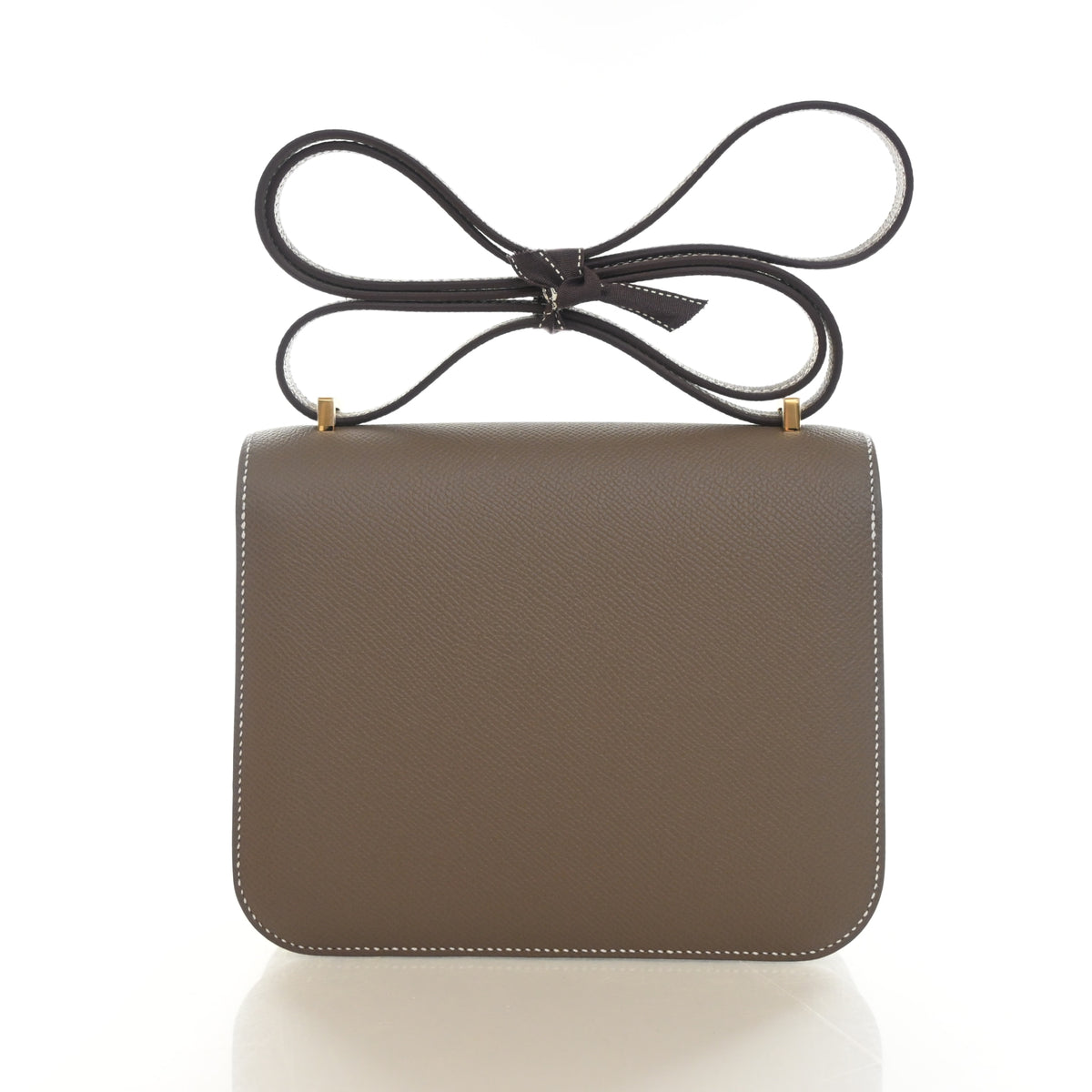 Pre-Owned Hermès Constance 18 Etoupe Epsom Leather, back view