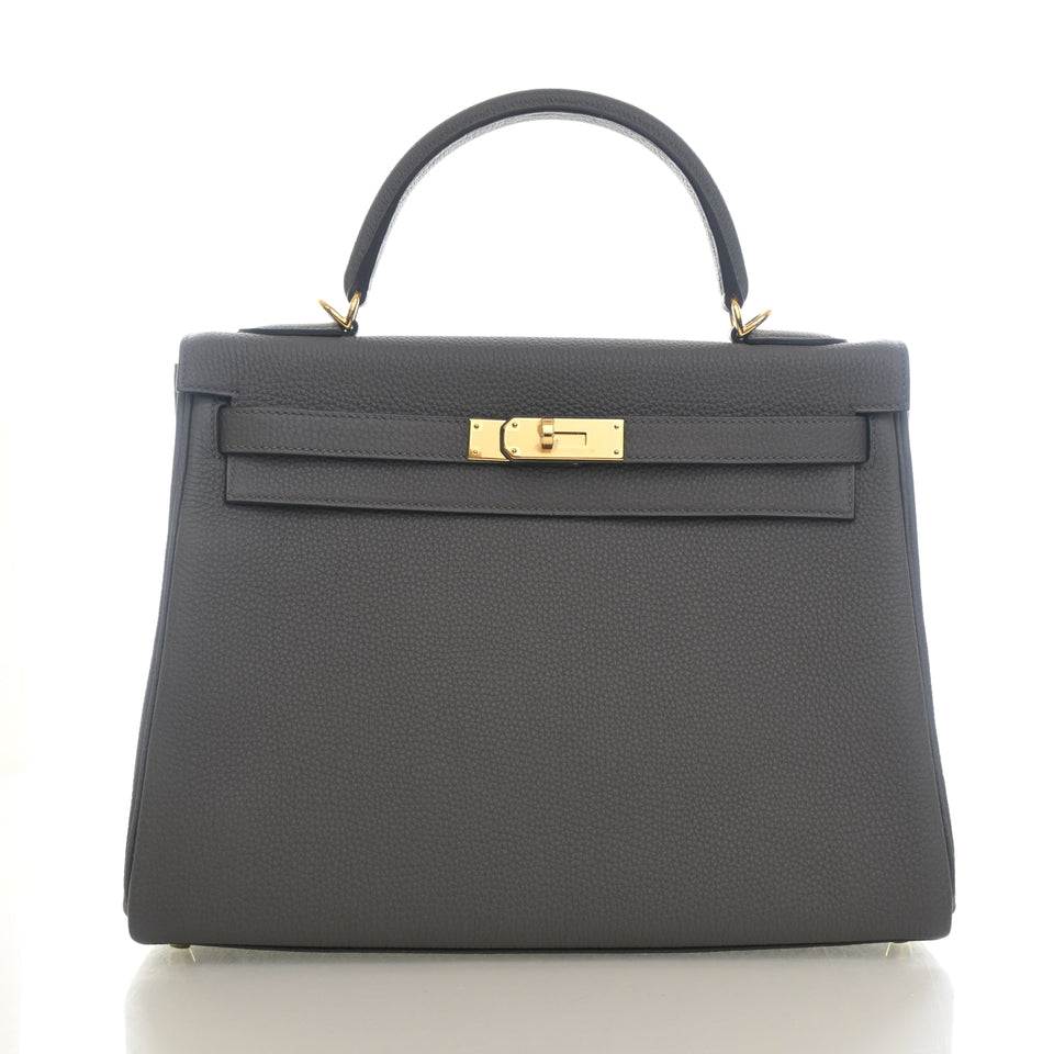 Hermes Gris Etain Togo Kelly 32